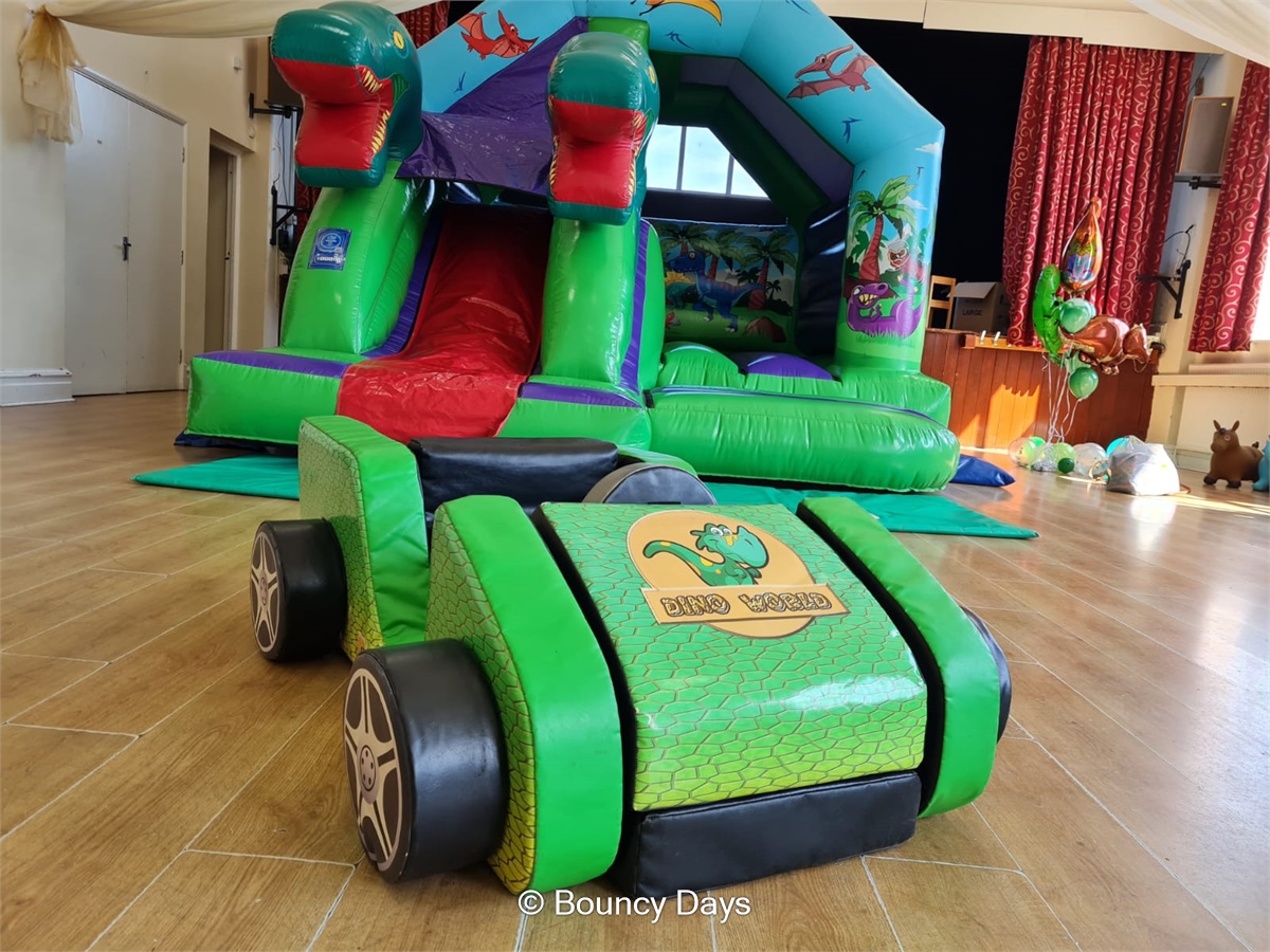 Dino car build your car soft play Best Bouncy castles, Soft play