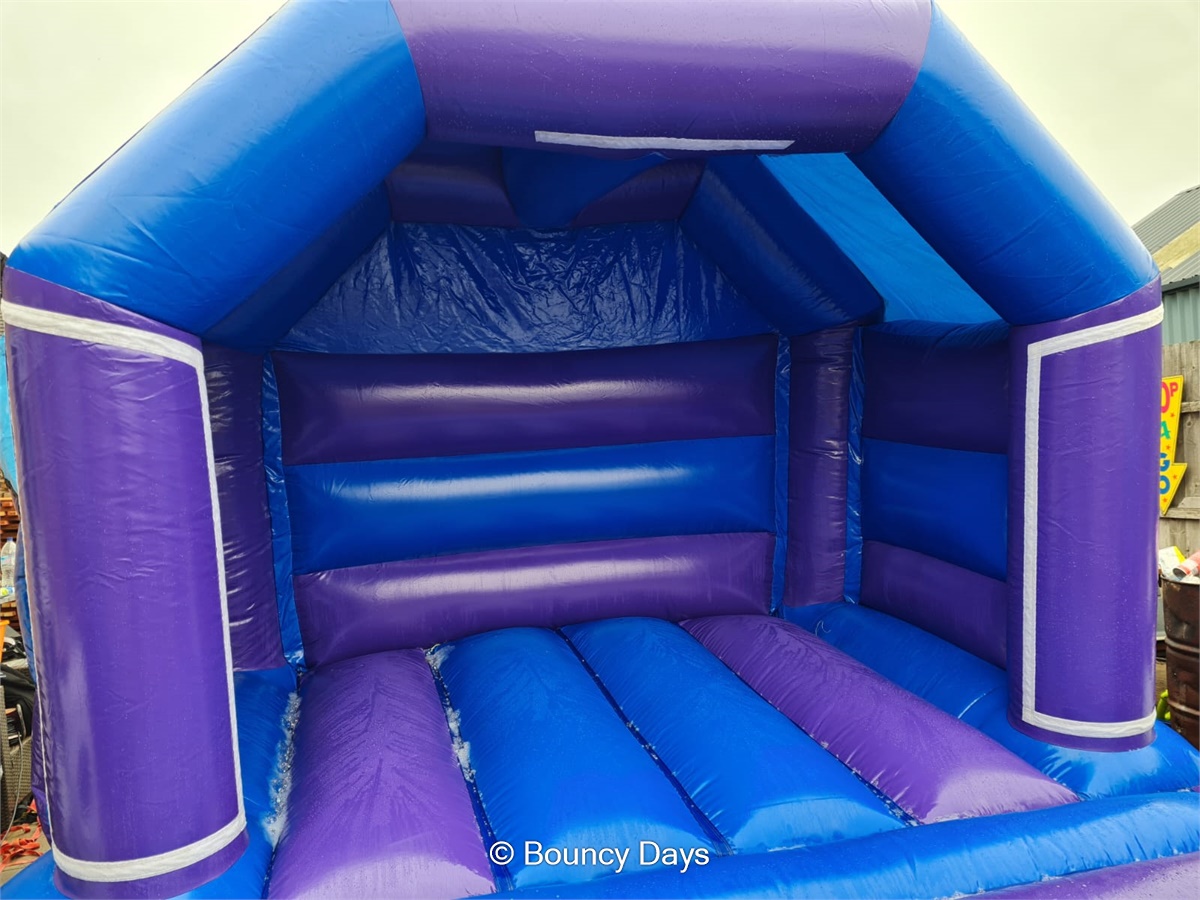 Purple and Blue 13ft x 15ft Bouncy castles, Soft play & LED Furniture
